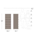 thumbnail image 3 of Prepac Astrid White 6-Drawer Tall Chest       , 3 of 6