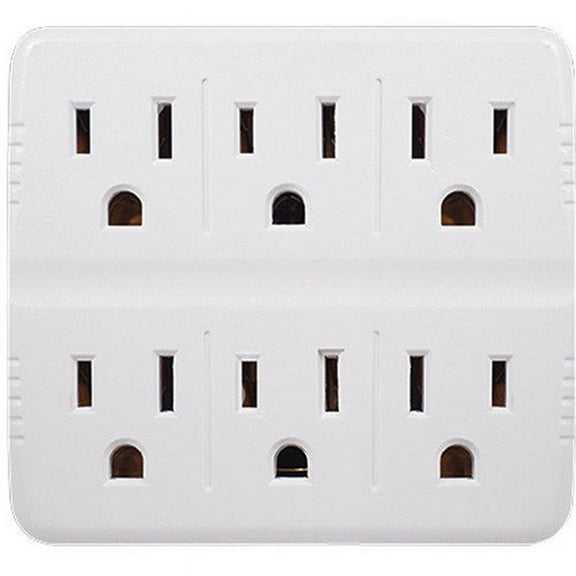 The Wires Zone 400812, 15A 125V 1875W White Ungrounded Electrical Outlet