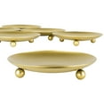 thumbnail image 4 of Koyal Wholesale Gold Pillar Candle Holders Iron Plate, Set of 6, 4 of 5