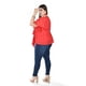 thumbnail image 3 of Blusa de encaje Roman Fashion /Tallas Extras, 5113 (Rojo) rojo 38, 3 of 5