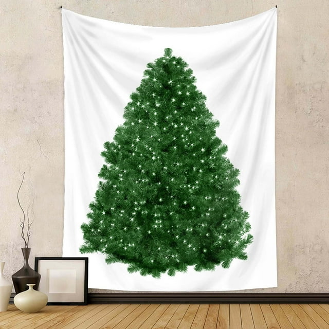 Boovnll Rugs for Bedroom, Christmas Tree Tapestry Green Tree Decorative Wall Hanging Home Decor Decoration Nursery, Bedroom, Home Decor, Area Rug, Bedroom Rug, Area Rug, Rugs
