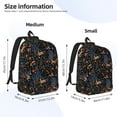 thumbnail image 2 of Yiaed fall fox deer bird Print Laptop Backpack Travel Canvas Backpack Vintage Aesthetic Backpack for School Knapsack Plain Backpack Backpack for School-Medium, 2 of 5