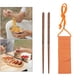 thumbnail image 3 of Palillos de viaje de 200 mm con bolsa, reutilizables, chinos, de acero inoxidable, de madera, portátiles, aptos para lavavajillas. Madera completa, 3 of 9