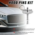 thumbnail image 4 of Hood Pins Kit for Car, Hood Pin Plate Lock Clip Kit, Universal Engine Hood Pins Bonnet Locking Catch Clip Kits, 4 of 9