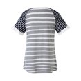 thumbnail image 5 of Vêtements de Grossesse Offres de l'Action de Grâce Liquidation Été Vêtements de Maternité pour Femmes Col Rond Manches Courtes Volants Pli Hauts de Grossesse, 5 of 5