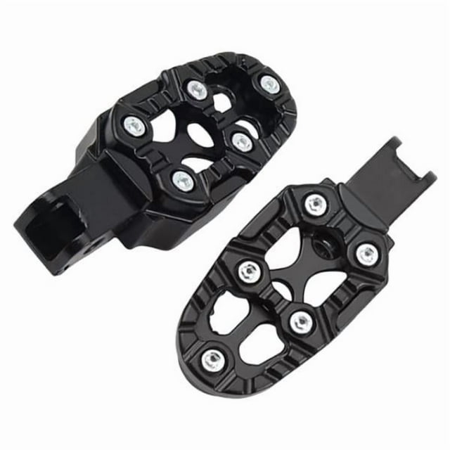 Reposapiés genéricos para motocicleta, accesorios fáciles de instalar. Negro