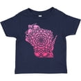 thumbnail image 3 of Inktastic Wisconsin Silhouette Mandala Boys or Girls Toddler T-Shirt, 3 of 5