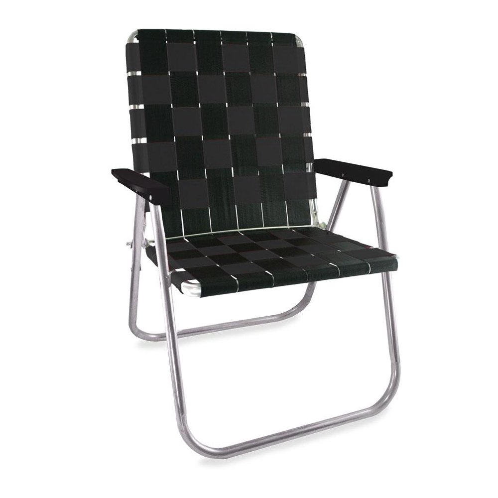 Lawn Chair USA bing Chair (Magnum, Black with Black Arms) Walmart