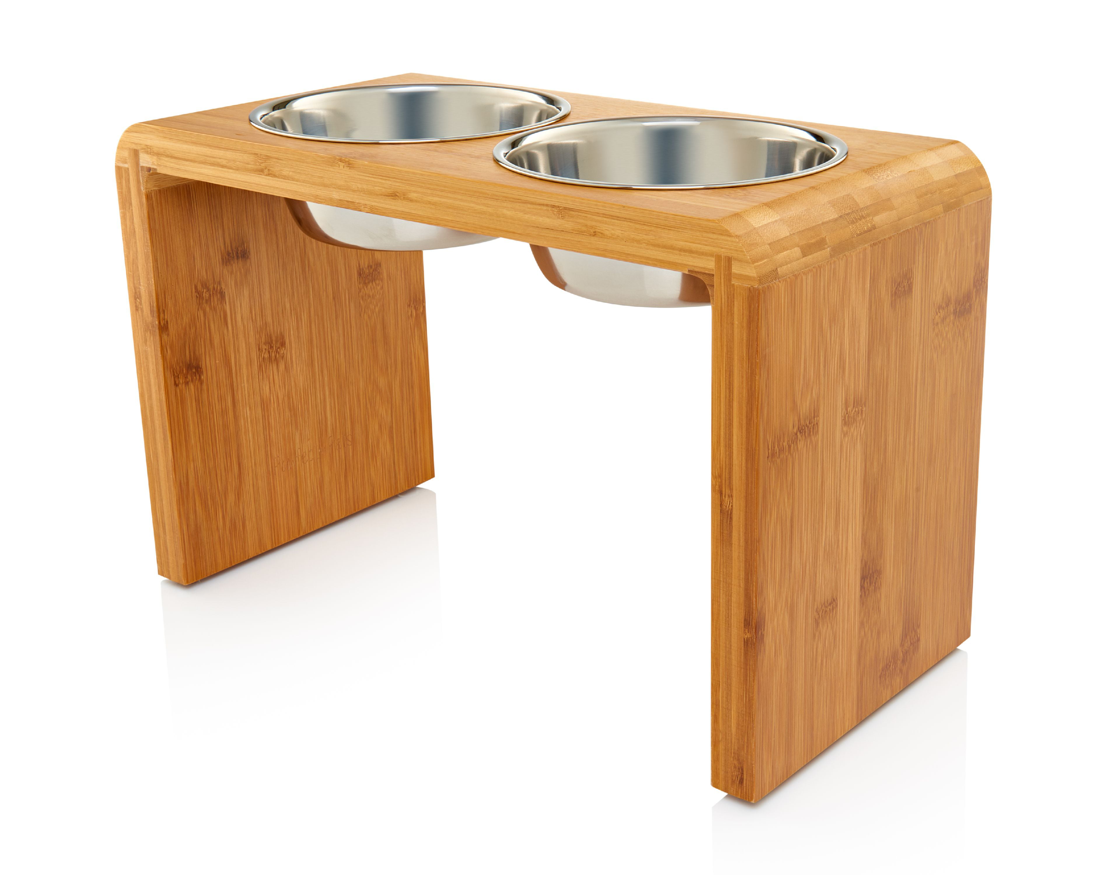 Large Elevated Dog & Pet Feeder - Double Bowl Raised Food & Water Stand