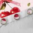 thumbnail image 4 of Manfei Red Cherry Bow Print Black Out Curtains for Girls, Sweet Fruit Ribbon Bows Curtains Pack of 2 (42x63 Each), 4 of 6