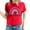 Red, variant on Fesfesfes T Women's Valentine's Day Love Printed Short Sleeved T-shirt Top Short Sleeved Round Neck Top/Shirt Graphic Tee Women XL(US:10)
