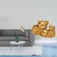 thumbnail image 2 of Gancho de pared plegable,Percheros plegables de pared,Figura de escritorio,Figura de cerdito de la suerte para escritorio,decoración del hogar,Colección de estatuas de animales,regalo de, 2 of 8