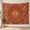 B, variant on XaaKee, Cinnamon Radial Harmony Tapestry, Damask Border Decorative Print Pattern, 60x40Inch