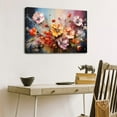 thumbnail image 6 of Watercolor Flower Wall Art Modern Abstract Poppy Floral Wall Decor for Bathroom Girl Bedroom Aesthetic Wildflower Picture Canvas Prints Spring Botanical Paintings Framed Artwork 12x16, 6 of 6