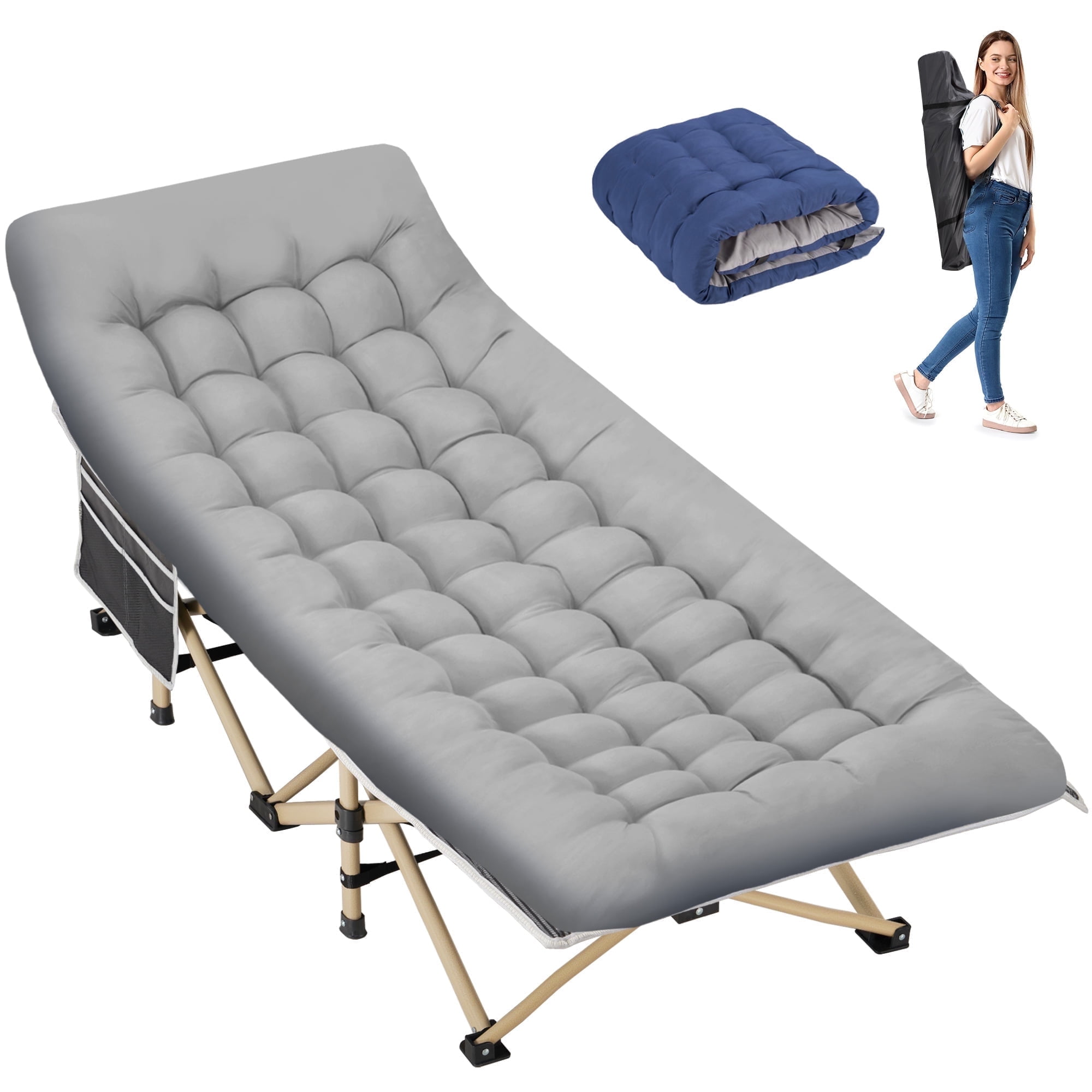 Flocked Top Inflatable Sleeping Pad Inflatable Camping ...