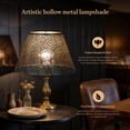 thumbnail image 4 of SWAIFDEE Metal Lamp Shade for Table Lamps 7" Top x13" Bottom x7.8" High Empire Living Room Bedroom Lampshade Replacement, 4 of 11