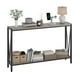 thumbnail image 1 of Mesa Consola Industrial de 114 cm con Base de Hierro - 2 Estantes de Madera para Entrada, Pasillo o Sala, 1 of 7