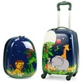 thumbnail image 2 of Canddidliike 2 Pieces 12 Inch and 16 Inch Kids Carry on Suitcase Rolling Backpack School Luggage Set, Kids Luggage with Wheels, Riding Suitcase for Kids, 2 of 10
