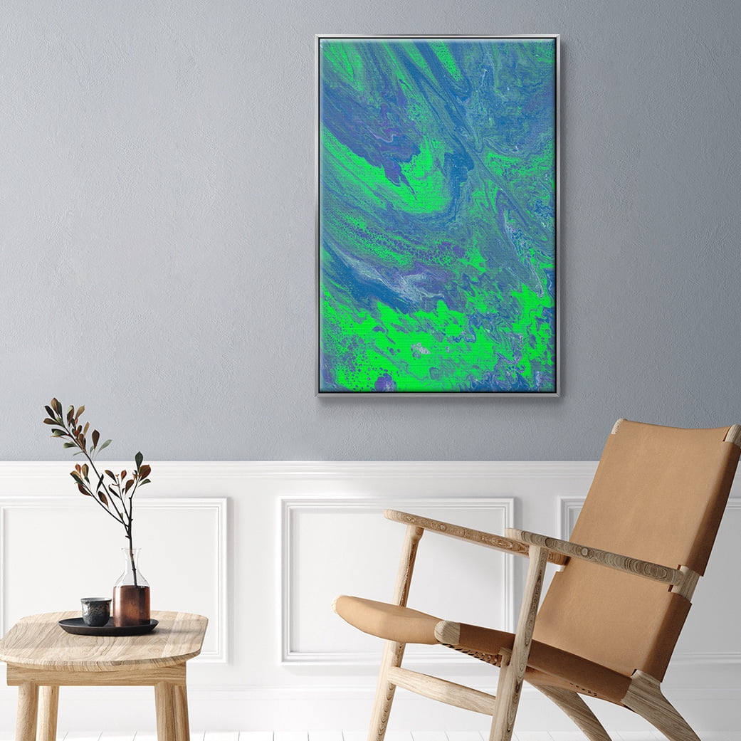 M93 Framed Premium Gallery Wrapped Canvas - Ready to Hang - 17 x 25 - Silver Floating Frame