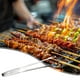 thumbnail image 1 of Pinzas para barbacoa de acero inoxidable | Tenazas para alimentos con borde dentado para asar, hornear, asar bistec, pan | Mecanismo de bloqueo, resistente al calor | 1 Pieza Herramienta de cocina, 1 of 8