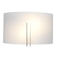 thumbnail image 1 of Access Lighting 20447-BS-WHT Prong Two Light Vanity with White Glass Shade, Brushed Steel Finish, 1 of 1