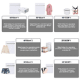 thumbnail image 2 of Set De 8 Blanco Malla Bolsa Para Lavar Ropa Lavadora, 2 of 6