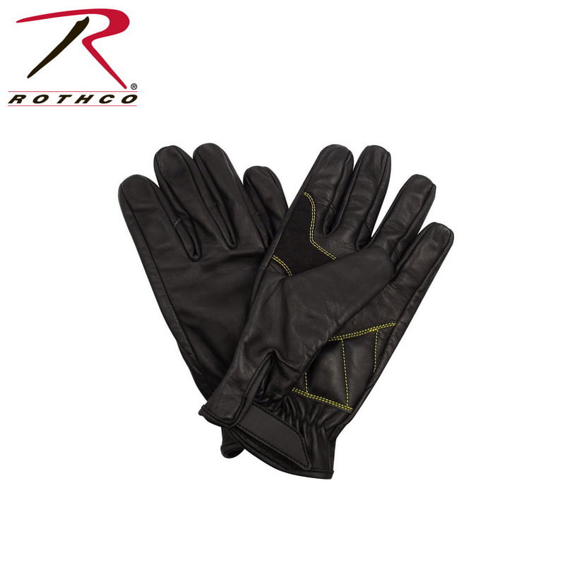 military shooters gloves shooting glove black leather rothco 3453 