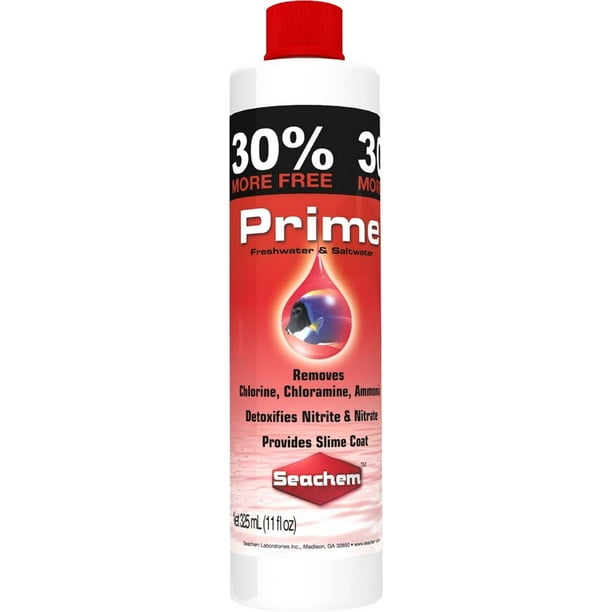 Seachem Prime Removes Chlorine Ammonia for Freshwater Saltwater 325ml