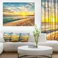 thumbnail image 1 of Plage Blanche à l'Le de Barbados - Uvre d'Art Moderne sur Toile, 1 of 3
