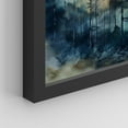 thumbnail image 5 of PixonSign Framed Wall Art Green & Teal Watercolor Forest Pine Trees Posters, Set of 4 Nature Wilderness Photography Realism Canvas Prints, Rustic Wall Décor for Home Decor - 8"x10" Black, 5 of 5
