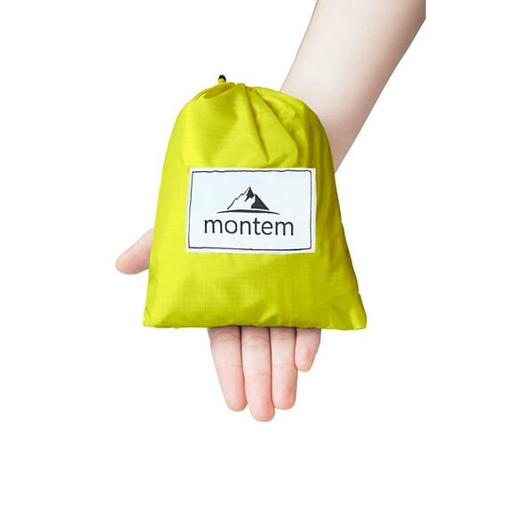 Montem Premium Pocket Blanket / Compact Picnic, Beach, Outdoor, Camping Blanket Made From Premium Soft and Lightweight Waterproof Material Ideal for Camping / Traveling / Hiking (Navy)