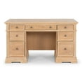 thumbnail image 6 of Manor House Brown Pedestal Desk, 6 of 8