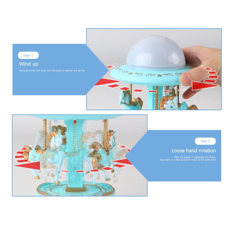 Oioii Carousel Night Light for , Star Projector for Night Light