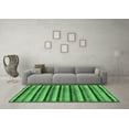 thumbnail image 3 of Ahgly Company Indoor Round Abstract Emerald Green Modern Area Rugs, 6' Round, 3 of 4