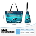 thumbnail image 4 of Balery Hawaiian Ship Dolphin Beach Travel Bag - Water-Resistant, Large Capacity Lightweight Tote with 7 Pockets for Women and Men - Perfect for Beach, Pool, Gym, and Travel, 4 of 7