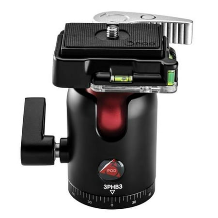 Travel Ball Series - 3Pod B3 B Series Single Lever Travel Ball Head (Load Capacity 13.2 lb)