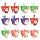 thumbnail image 4 of KAKOWELY 12 bolsas de regalo navideñas DIY con cinta, diseño de Papá Noel, caja de papel con forma de manzana de caramelo para Nochebuena (colores surtidos), 4 of 4