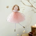 thumbnail image 4 of Christmas Angelic Doll Decoration, Exquisite Hanging Ornaments for Christmas Decorations or Tree Pendant 5.51x4.33 Inch Pink, 4 of 6