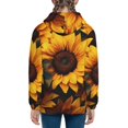 thumbnail image 6 of Kdxio Vibrant Sunflower Blooms Pattern Kids Boys Girls Zip Up Hoodie 3D Printed Hooded Sweatshirt Hoody Coat with Pocket 7-12 Y-Small, 6 of 6