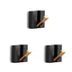 thumbnail image 5 of Bearachild Ganchos Sin perforación Perchero montado en la pared Llaves autoadhesivas Sombrero de aluminio Soporte para colgar Cocina Negro Oro 1 Type1 NO1, 5 of 6