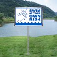 thumbnail image 1 of Tin Painting Swimming Pool Tips Warning Sign Home Wall Decor Tin Metal Decor Border Wall Sign Awim,Warning Sign*1 Clearance, 1 of 8