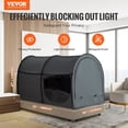 thumbnail image 2 of VEVOR Bed Tent, Pongee Fabric, 4 Doors Breathable Dream Tent with 0.28 in Fiber Poles on Bed Privacy, Full Size Block out Light Sleeping Bed Canopy, Fit for Kids Playhouse and Adults Sleeping Tent, 2 of 9