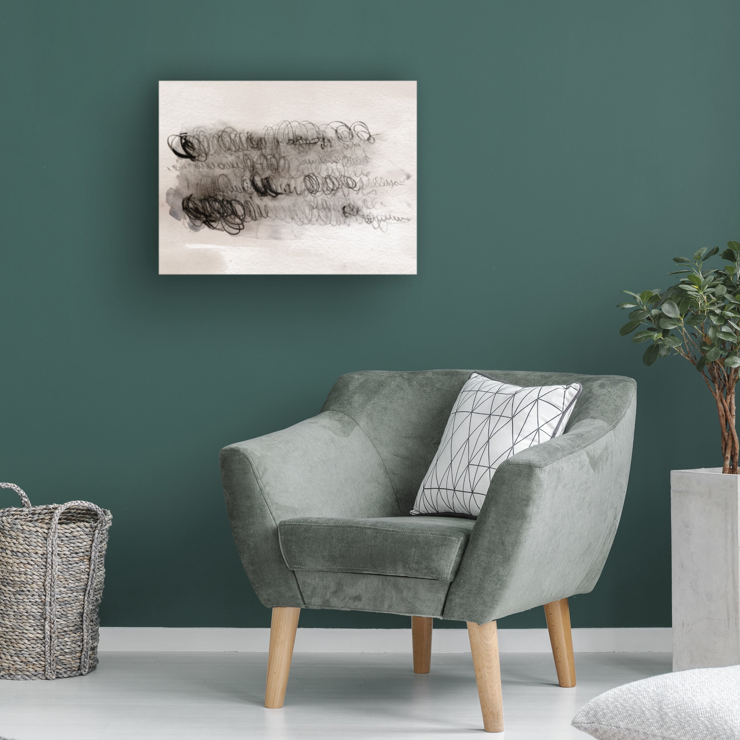 Jennifer Paxton Parker 'Scribble Abstracts I' Canvas Art