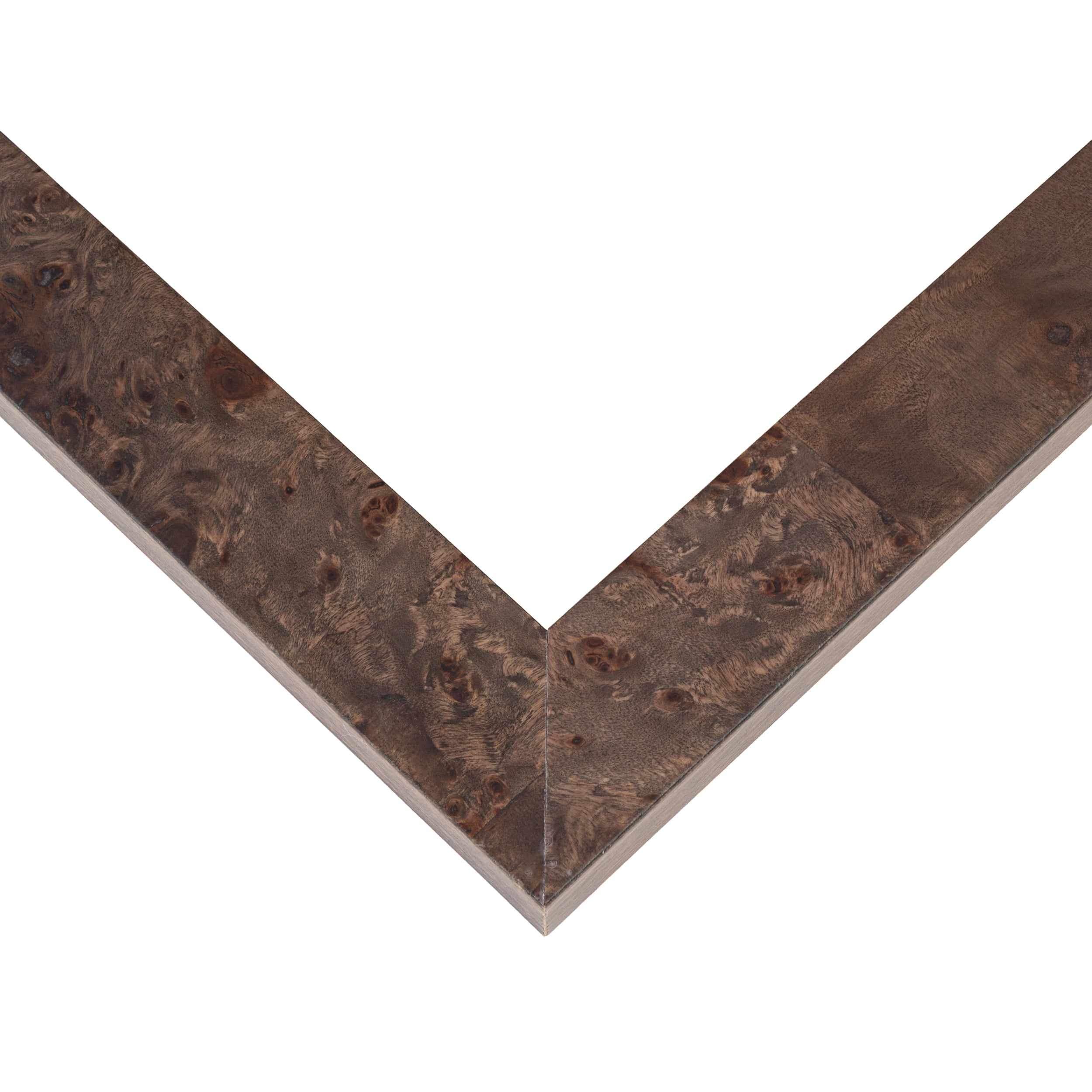 18x24 Frame Brown Burl Real Wood Picture Frame Width 1.625 Inches | Interior Frame Depth 0.5 Inches