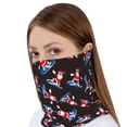 thumbnail image 4 of KLL Surfing Santa Pirnt Wicking Running Beanie Head Wrap Cycling Bandana for Men Women, 4 of 8