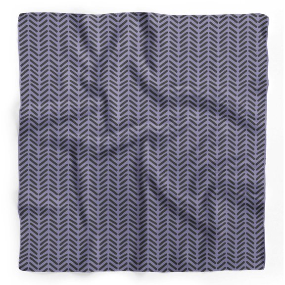 Bimba Purple Diagonal Line Geometric Printed Pure Silk Scarf For Hair Neck Head Bandanas For Women 40 x 80 Inches