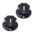thumbnail image 6 of PBPBOX Electric Guitar Knobs 2Pcs Black Plastic Round for Volume and Tone Control in 0.94x0.94x0.61in, 6 of 8