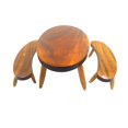 thumbnail image 1 of lionlar Miniature Desk Stool Decorations Multipurpose Wooden 1:12 Scale Table Chairs Set, 1 of 9