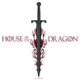 thumbnail image 2 of Junior's Game of Thrones: House of the Dragon Flaming Sword Logo  Graphic Tee White Small, 2 of 3