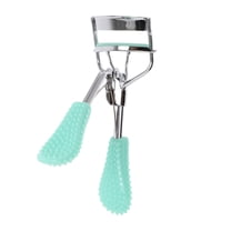1 Pc Women Handle Lash Curler for Beauty Parlor Vacation Travel Wedding Green Stainless Steel Plastic